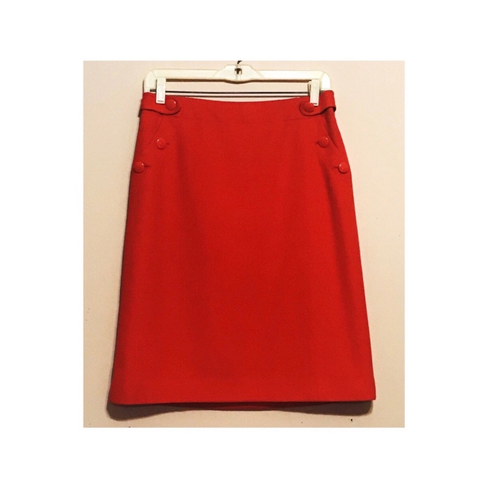 J.crew red aline skirt